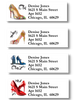 Shoe Themed Sheet Labels