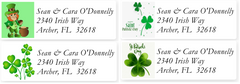 St Patrick's Address Labels on Sheets