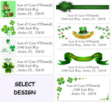 St Patrick's Address Labels on Sheets