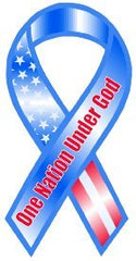 Ribbon Stickers, Patriotic and Cancer - Peel and Stick
