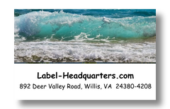 Ocean Address Labels on Sheets